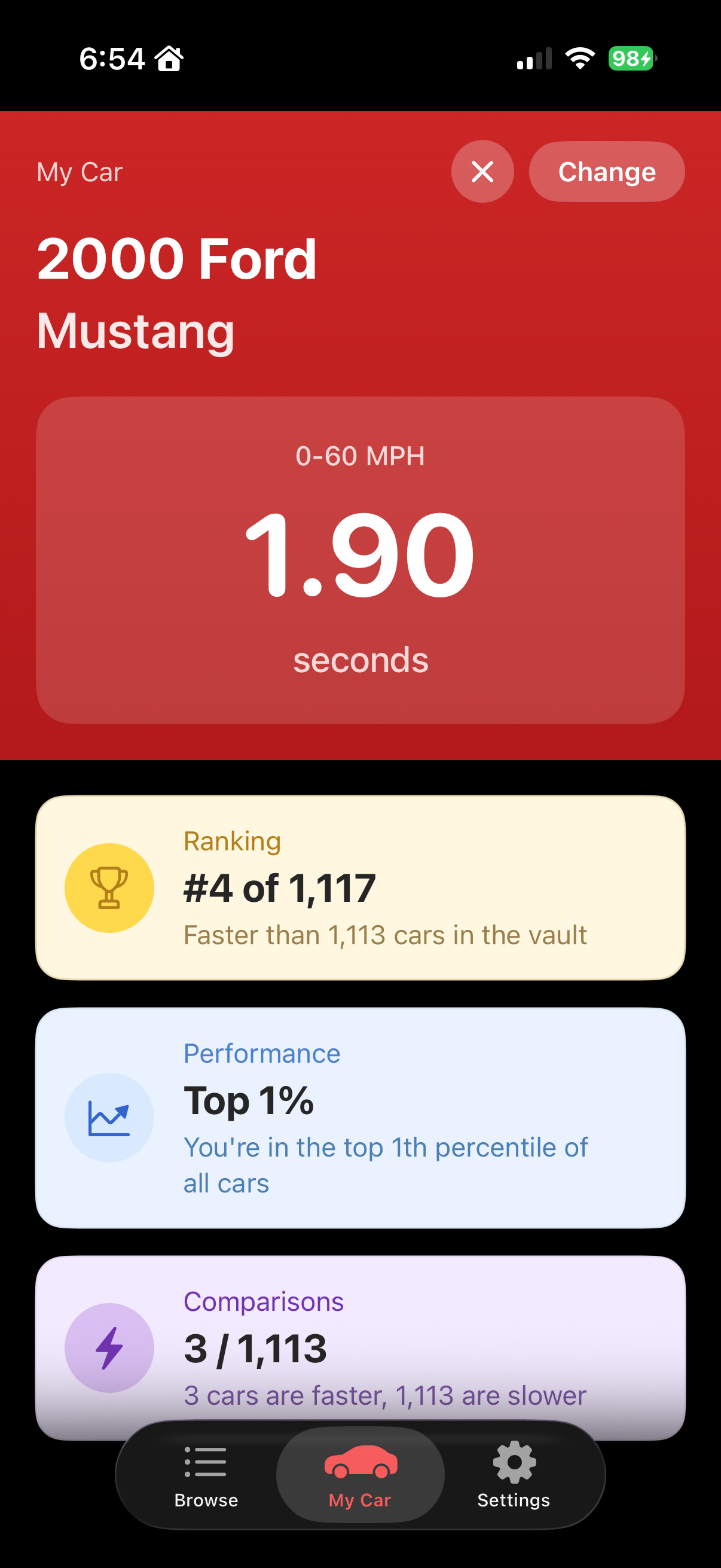 60 Vault App Screenshot